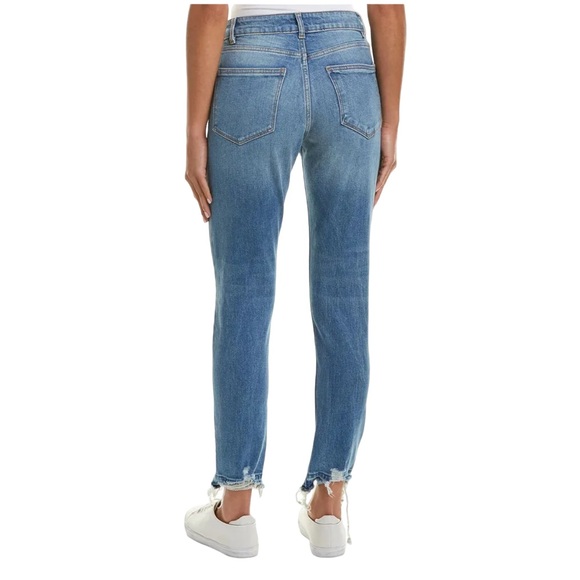 DL1961 Jeans Size 28 Bella High Rise Vintage Slim Button Fly Distressed Raw Hems - Picture 1 of 15